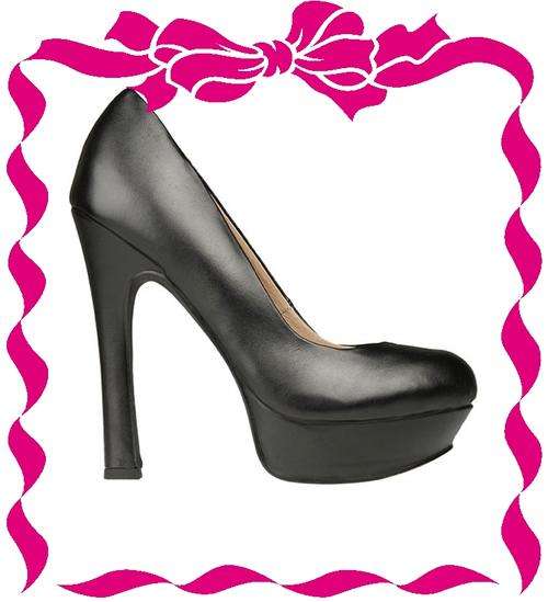 BLACK LYNETTE LEATHER SHOES FROM DANIELLA MICHELLE - ZOOM - SIZES : 6 and 7
