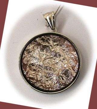 UNUSUAL DRUZY STAINLESS STEEL PENDANT