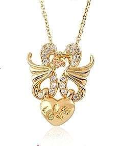 *EXQUISITE* - Love Heart 18k GP CZ Pendant and Chain