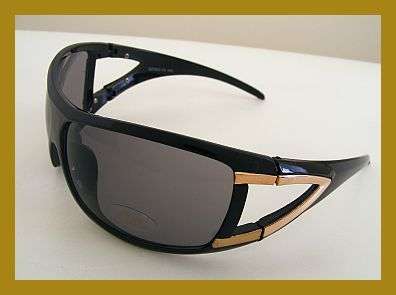 *R1* - STUNNING BLACK SUNGLASSES WITH BLACK AND GOLD ARMS