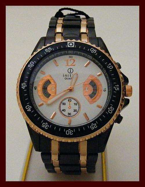 *R1* - BLACK AND BRONZE METAL WATCH