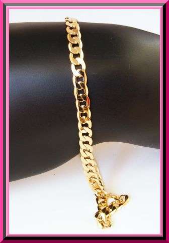 *R1* - ELEGANT Gold EP CHAIN BRACELET - 22cm x 4mm