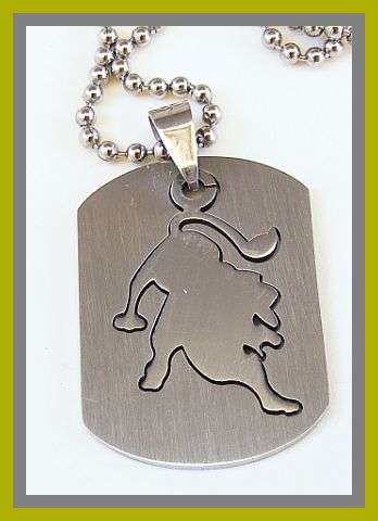 STAINLESS STEEL HOROSCOPE PENDANT - LEO