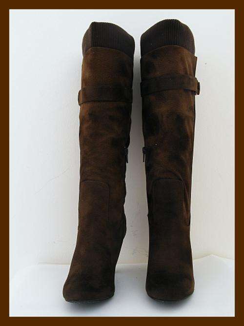 SIZE: 7 - VINTAGE LOOK BROWN SUEDE BOOTS FROM ZOOM