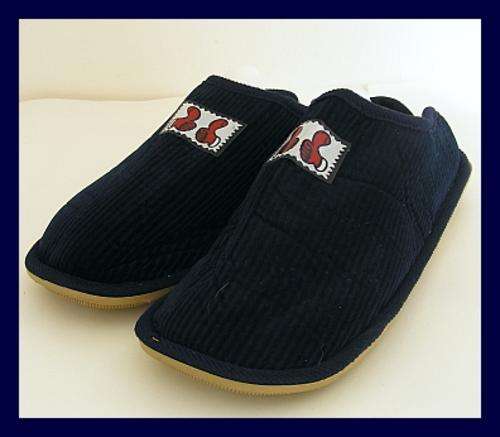 SIZE: 10-11 - MENS BLUE COMFY SLIPPERS