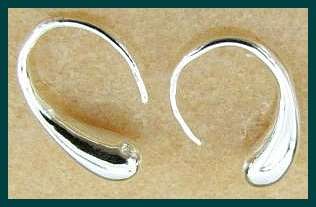 SILVER TEARDROP EARRINGS