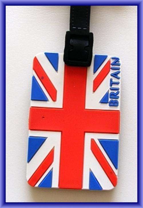 BRITAIN FUNKY RUBBER LUGGAGE TAG