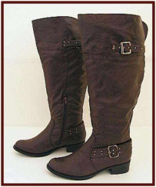SIZE: 6 - BROWN KNEE HIGH BOOTS