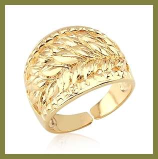 *R1* - ELEGANT 18K GOLD EP LADY RING - ADJUSTABLE SIZE