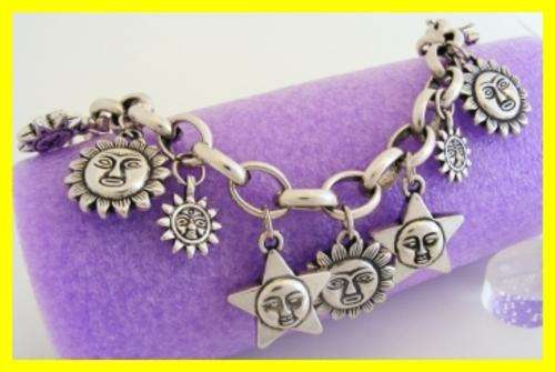 *R1* - TIBETAN SILVER SUN CHARM BRACELET