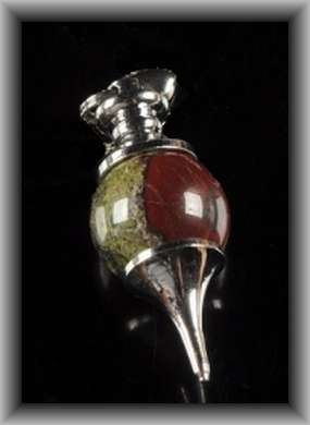 DRAGON BLOOD JASPER PENDULUM PENDANT