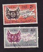 Union of South Africa 1954 Centenary of Orange Free State set of 2 used
