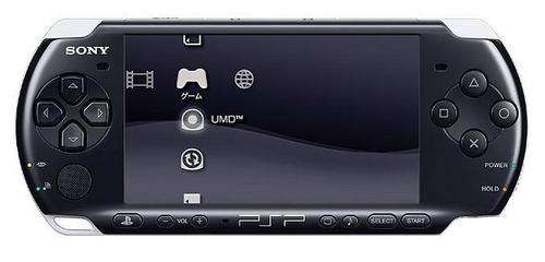 Sony PSP Piano Black Slimline With 3 Games