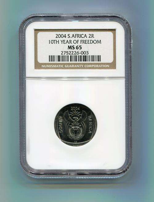 2004 10th YEAR OF FREEDOM R2 DEMOCRACY NGC Graded MS 65  - SUPER RARE - LOW POPULATION