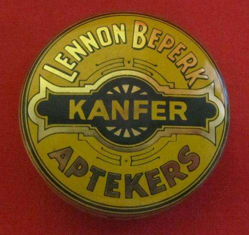 "Lennon Beperk Aptekers Kanfer" Tin - great item to add to your collection