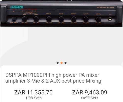 DSPPA MP1000PIII Mixing Amplifier