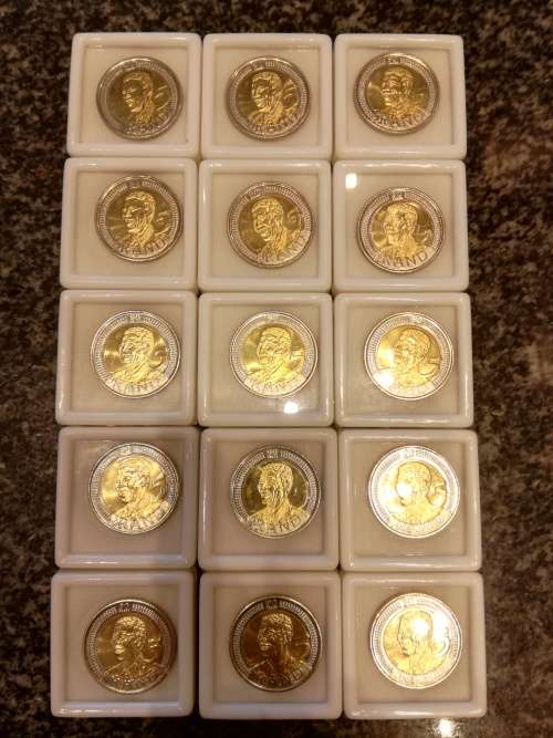 Uncerculated Mandela Coins boxed