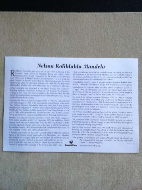 10 Uncerculated Mandela Head + FDC with both Stamps
