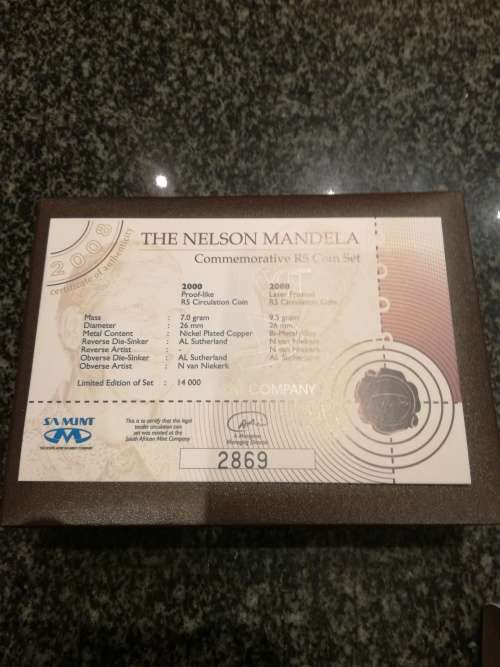 Mandela commemorative set sealed from Mint