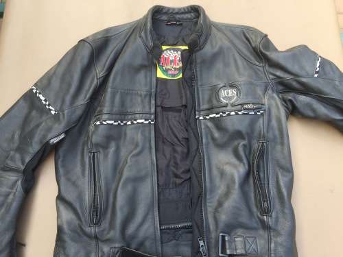 Leather bike jacket (Hardly used)