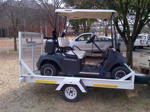 Golf Cart and New Trailer