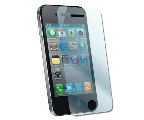 ** APPLE iPHONE 4 LCD SCREEN PROTECTOR + MICROFIBRE CLOTH **