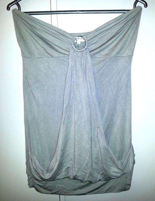 ** CRAZY R1 START - Grey Boobtube (Size L)  **