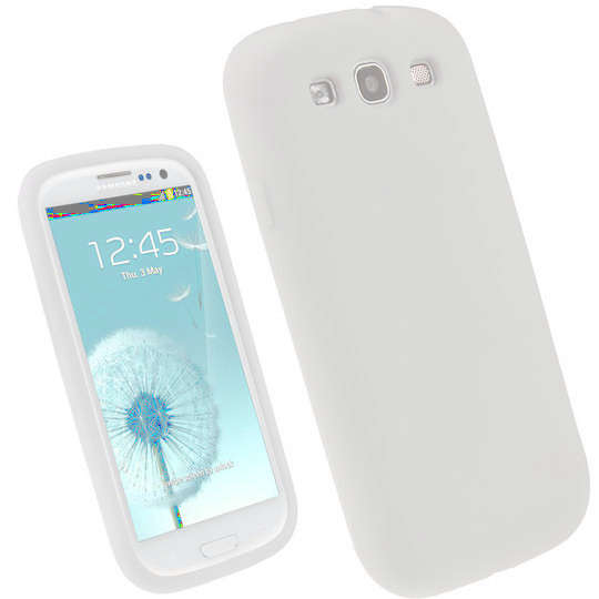 ** SAMSUNG GALAXY S3 SILICONE CASE / COVER - WHITE **