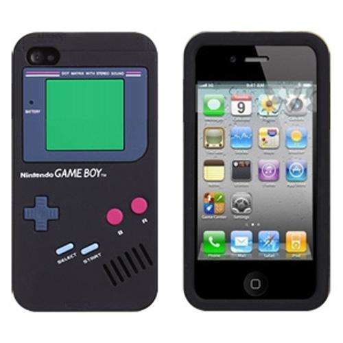 ** RETRO NINTENDO GAMEBOY CASE / COVER FOR iPHONE 4 - BLACK **