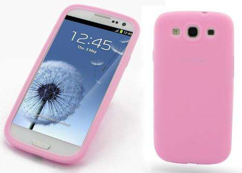 ** SAMSUNG GALAXY S3 SILICONE CASE / COVER - LIGHT PINK **