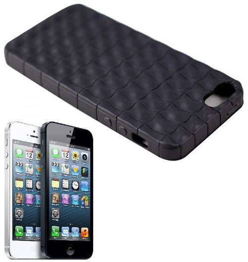 ** ANTI-SLIP TPU CASE FOR APPLE iPHONE 5 - BLACK **