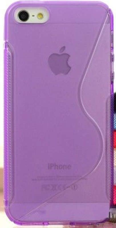 ** S-DESIGN GEL TPU CASE / COVER FOR APPLE iPHONE 5 - PURPLE  **