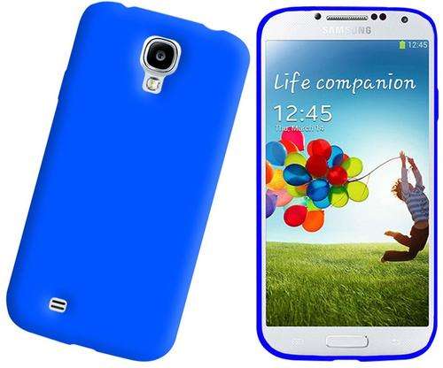 ** SAMSUNG GALAXY S4 SILICONE CASE / COVER - BLUE **