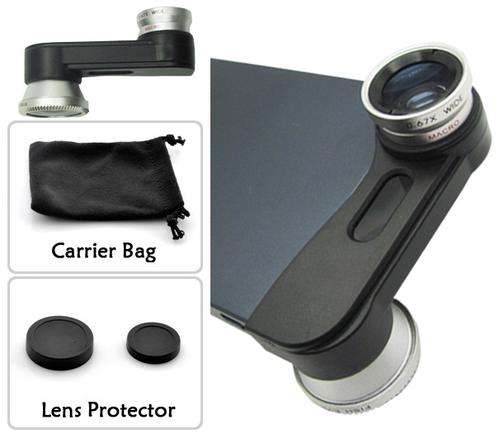 ** 3 in 1 LENS KIT for iPhone 5 - Fish Eye Lens + Wide Angle Lens+ Macro Lens **