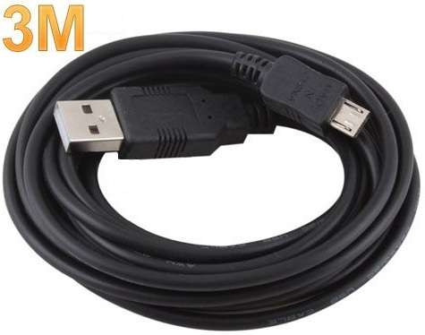 ** 3m USB 2.0 Male to Micro USB Sync Data Charger Cable for Blackberry / Samsung / Nokia / HTC **