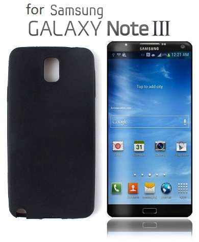 ** SAMSUNG GALAXY NOTE 3 SILICONE CASE / COVER - BLACK **