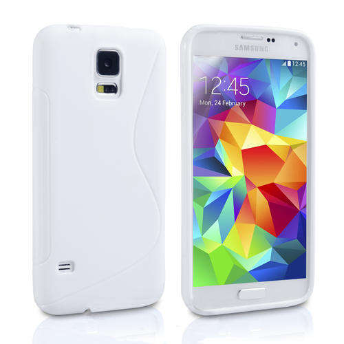 ** SAMSUNG GALAXY S5 S-LINE TPU CASE / COVER - WHITE **