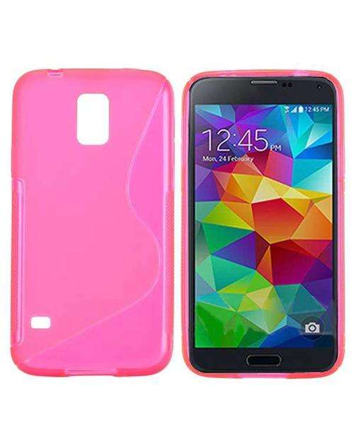 ** SAMSUNG GALAXY S5 S-LINE TPU CASE / COVER - PINK **
