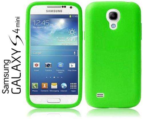 ** SAMSUNG GALAXY S4 MINI SILICONE CASE / COVER - GREEN **