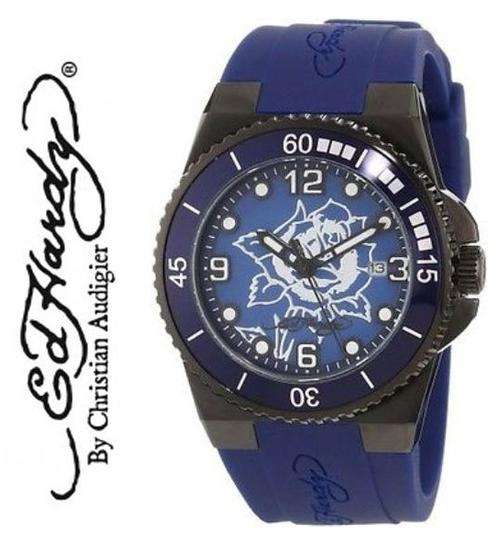ED HARDY BLUE IMMERSION ROSE TATOO WATCH **VALUE: R2600.00**