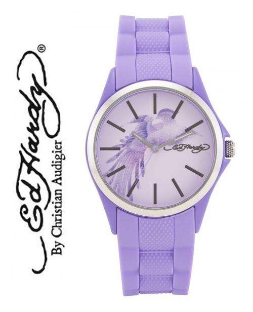 **CRAZY R1 START ** ED HARDY PURPLE CORTANA WATCH **VALUE: R2100.00**
