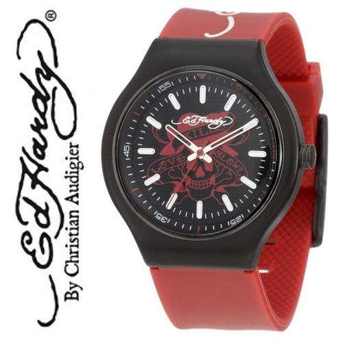 **CRAZY R1 START** ED HARDY RED NEO WATCH **VALUE: R2100.00**