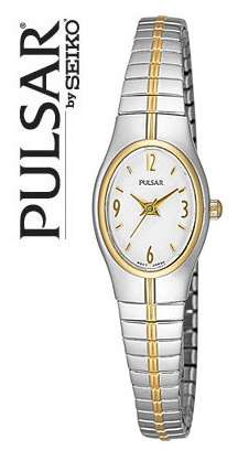 PULSAR (BY SEIKO) LADIES STAINLESS STEEL EXPANSION BRACELET WATCH **VALUE: R2180.00**