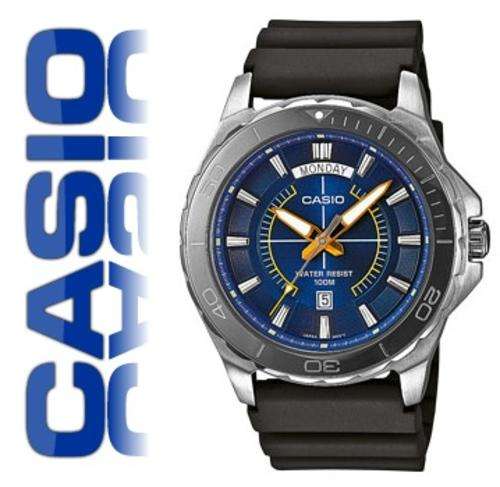 CASIO MENS BLUE 100m DAY AND DATE DIVE WATCH (MTD1076-2A) **VALUE: R2820.00**