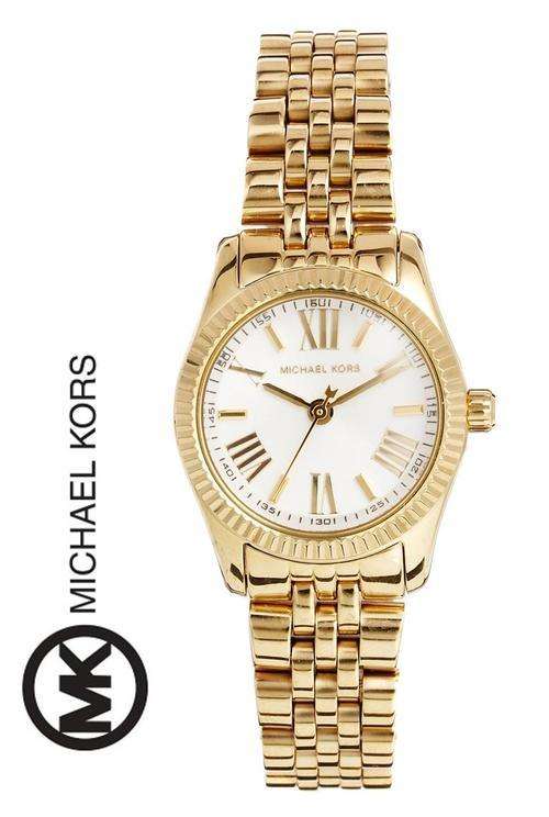 **CRAZY R1 START** MICHAEL KORS LEXINGTON GOLD LADIES WATCH   **VALUE: R4100.00**