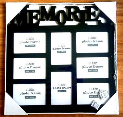 ** R1 CLEARANCE SALE ** WOODEN "MEMORIES" EIGHT PHOTO FRAME
