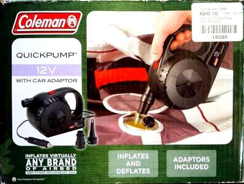 ** R1 CLEARANCE SALE ** COLEMAN 12V QUICK PUMP FOR MATTRESSES AND OTHER INFLATABLES