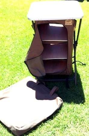 ** R1 CLEARANCE SALE ** Natural Instincts 3 Tier Deluxe Collapsible Steel Table Cupboard