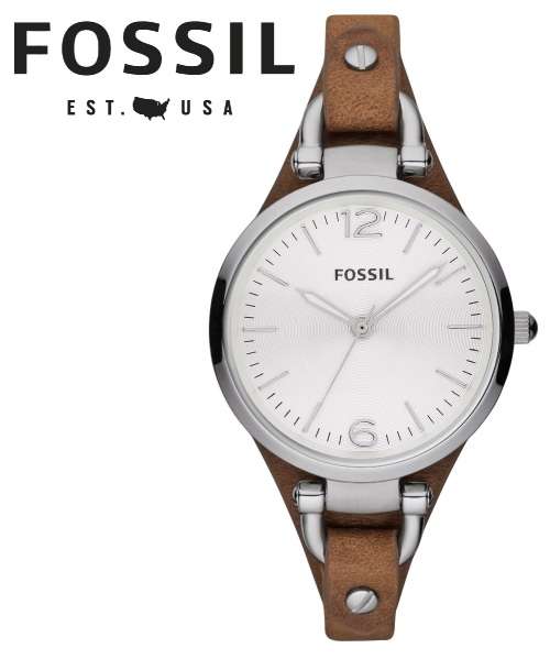 FOSSIL GEORGIA CALF SKIN STRAP LADIES WATCH (ES3060)  **VALUE: R3600.00**