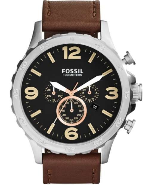 FOSSIL NATE CHRONOGRAPH 100m WATCH  (JR1475)  **VALUE: R4150.00**